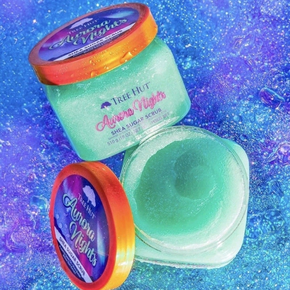 Aurora Nights Shea Sugar Scrub -‎ Green -NEW